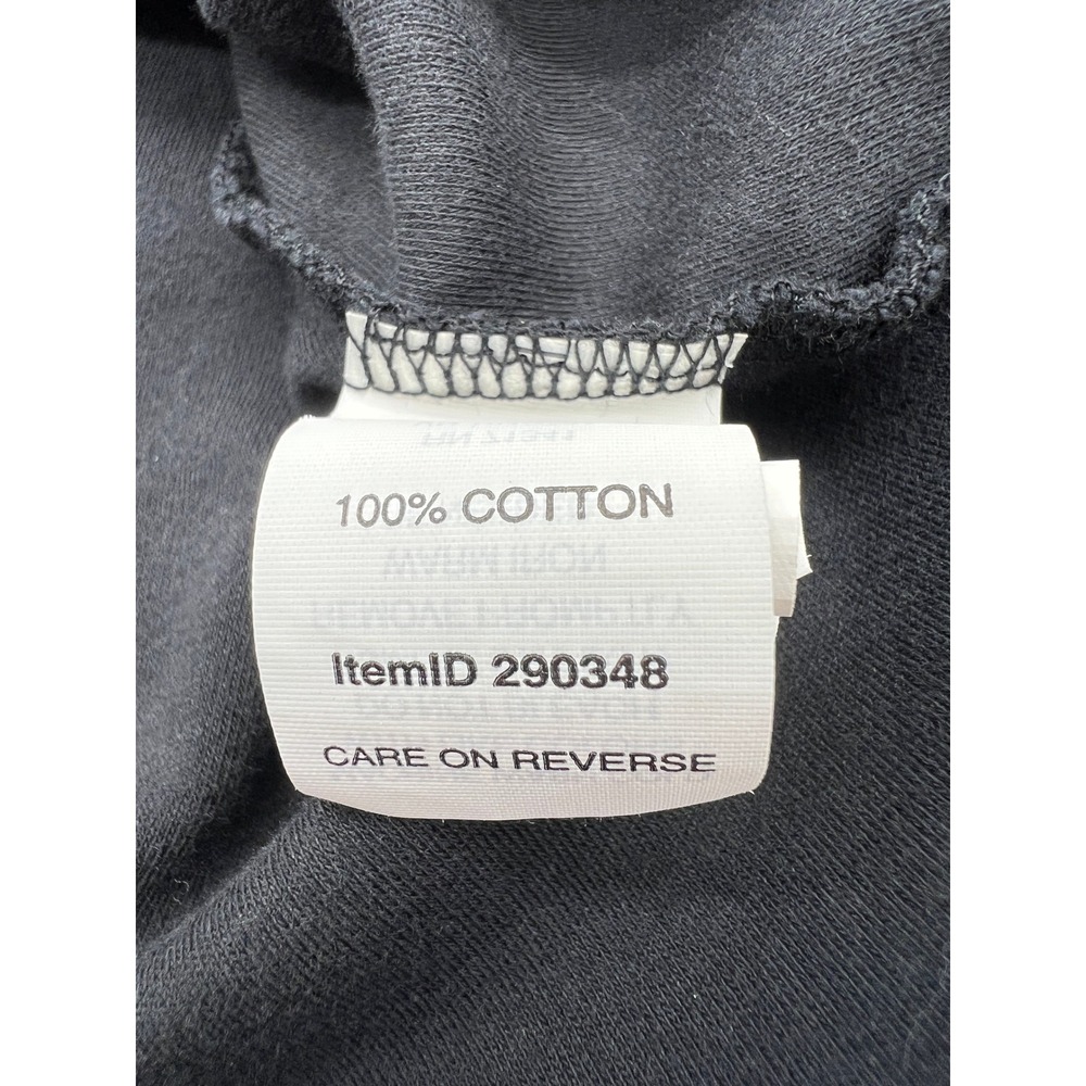 LL Bean Womens‎ Black 100% Cotton Casual Pullover Long Sleeve Minimalist Top M - Picture 7 of 7